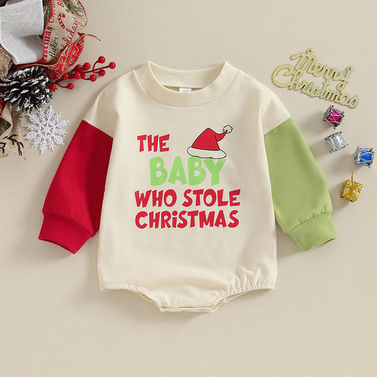 Baby Christmas Clothing Baby Loose Crawling Suit Butt Wrap Clothes Romper